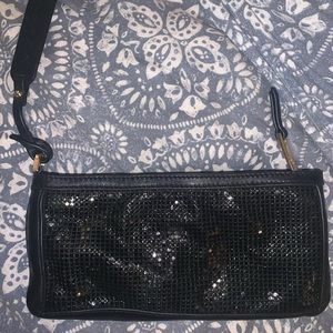 Black Via Spiga clutch